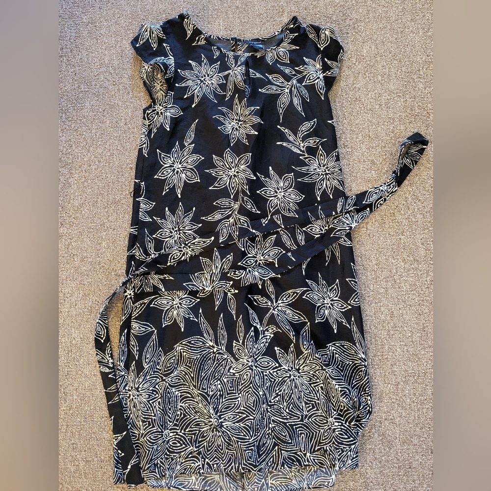 Ann Taylor Fabric belted dress